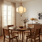 Pendel Lampe i Lanternestof – Klassisk Design med Blødt og Diffust Lys 5