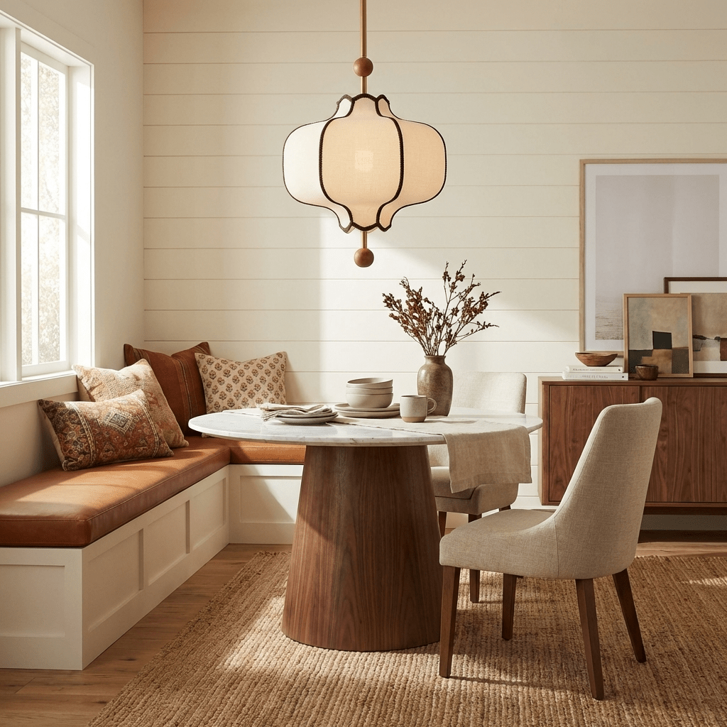 Pendel Lampe i Lanternestof – Klassisk Design med Blødt og Diffust Lys 7