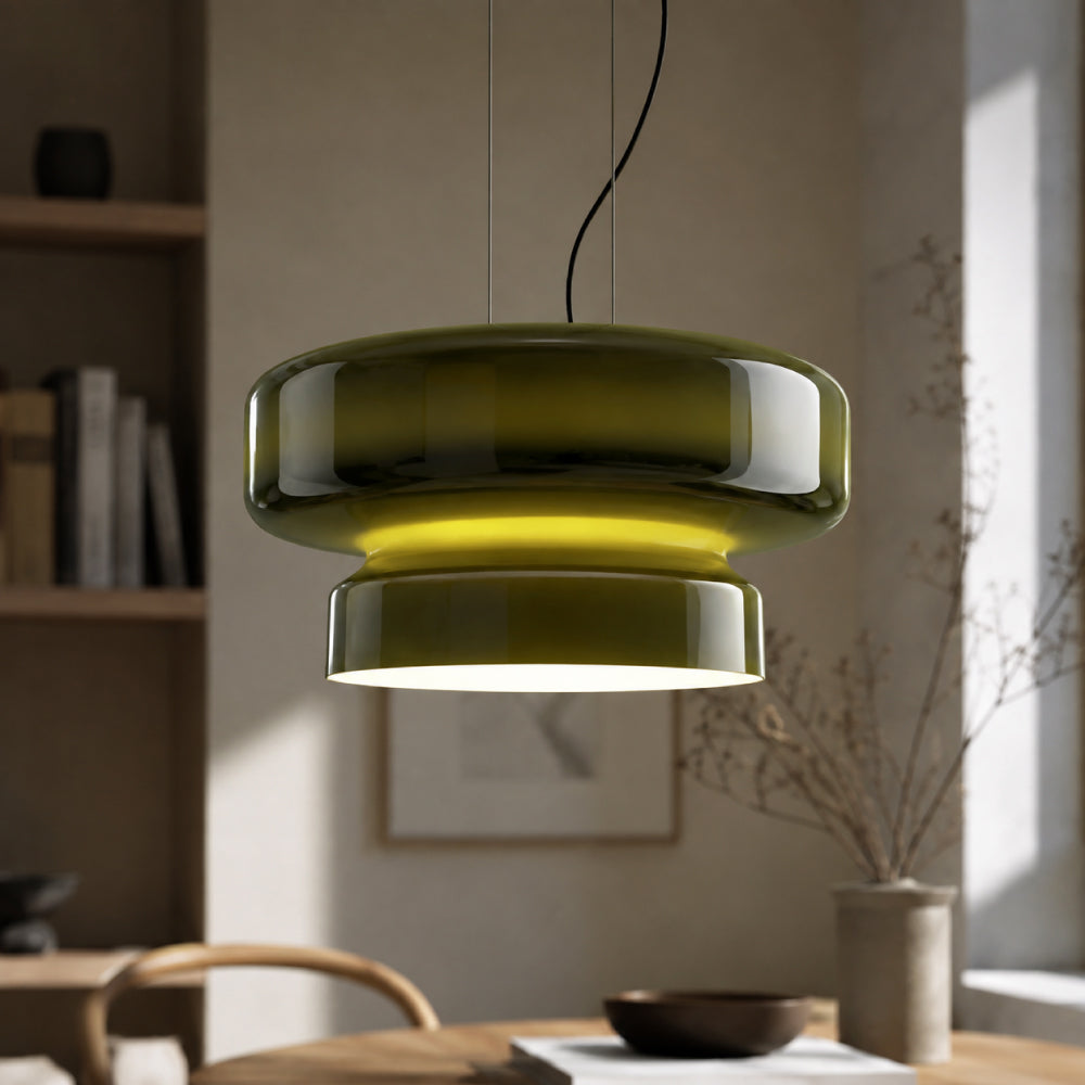 Pendel Lampe i Metal og Glas – Elegant Boheme Design 0