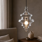 Pendel Lampe i Metal og Glas – Elegant Design i Flere Størrelser 0