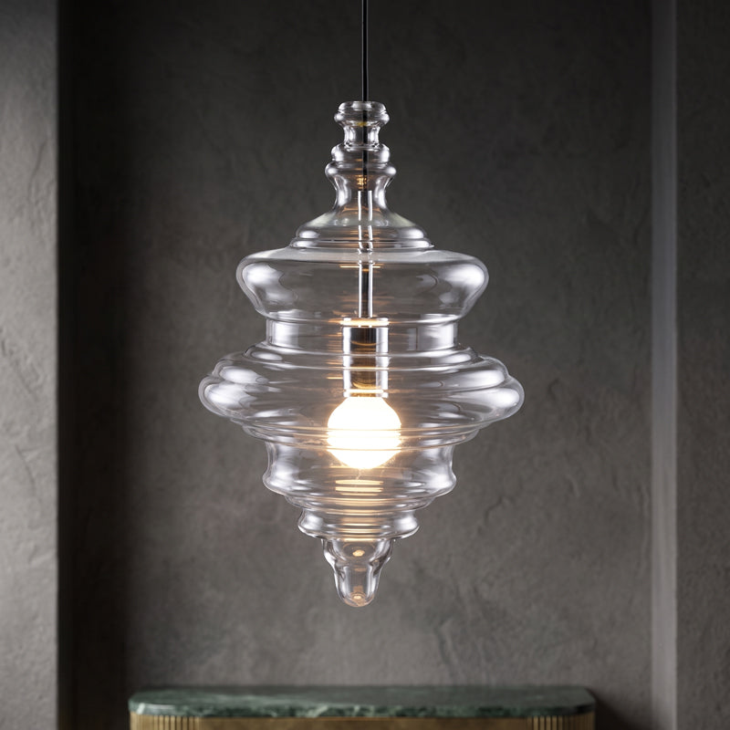 Pendel Lampe i Metal og Glas – Elegant Design i Flere Størrelser 10