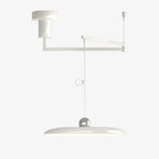Pendel Lampe med Justerbar Arm - Flyvende Skærm i Krom 13