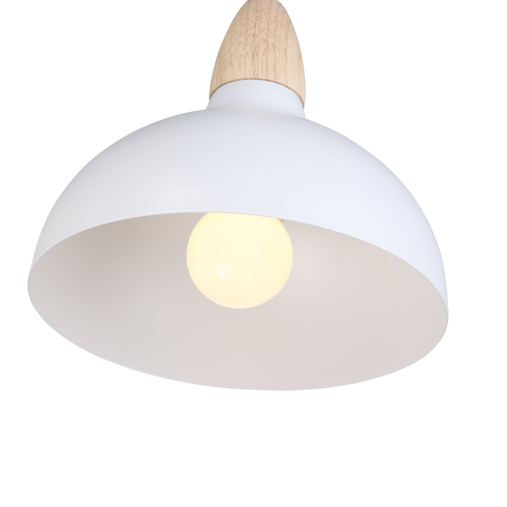Pendel Lampe med Trædetalje – Kompakt Design 7