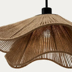 Pendellampe i Håndvævet Hampereb – Lagdelt Wabi Sabi Design 6