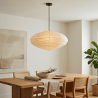Pendellampe i Washi-papir – Oval Japansk Papirlampe 4
