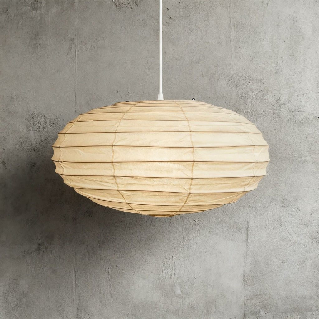 Pendellampe i Washi-papir – Oval Japansk Papirlampe 9