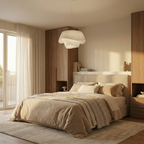 Plisseret Pendel Lampe - Organisk Bølgeformet Design 1
