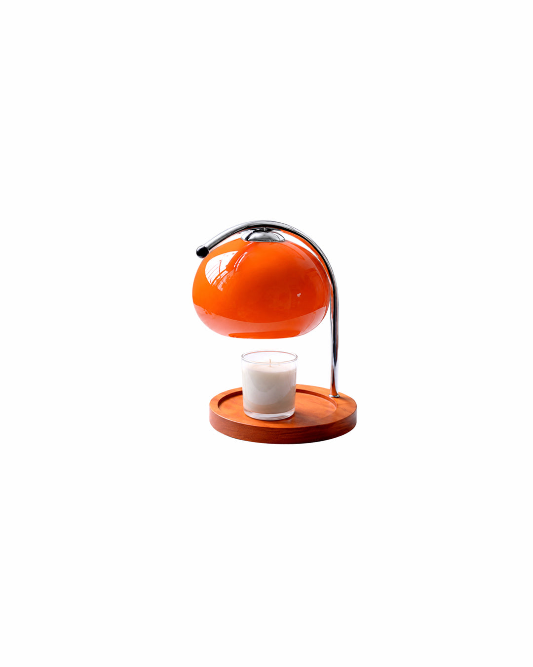 Retro Bordlampe Candle Warmer - Dæmpbar med Træbase 10