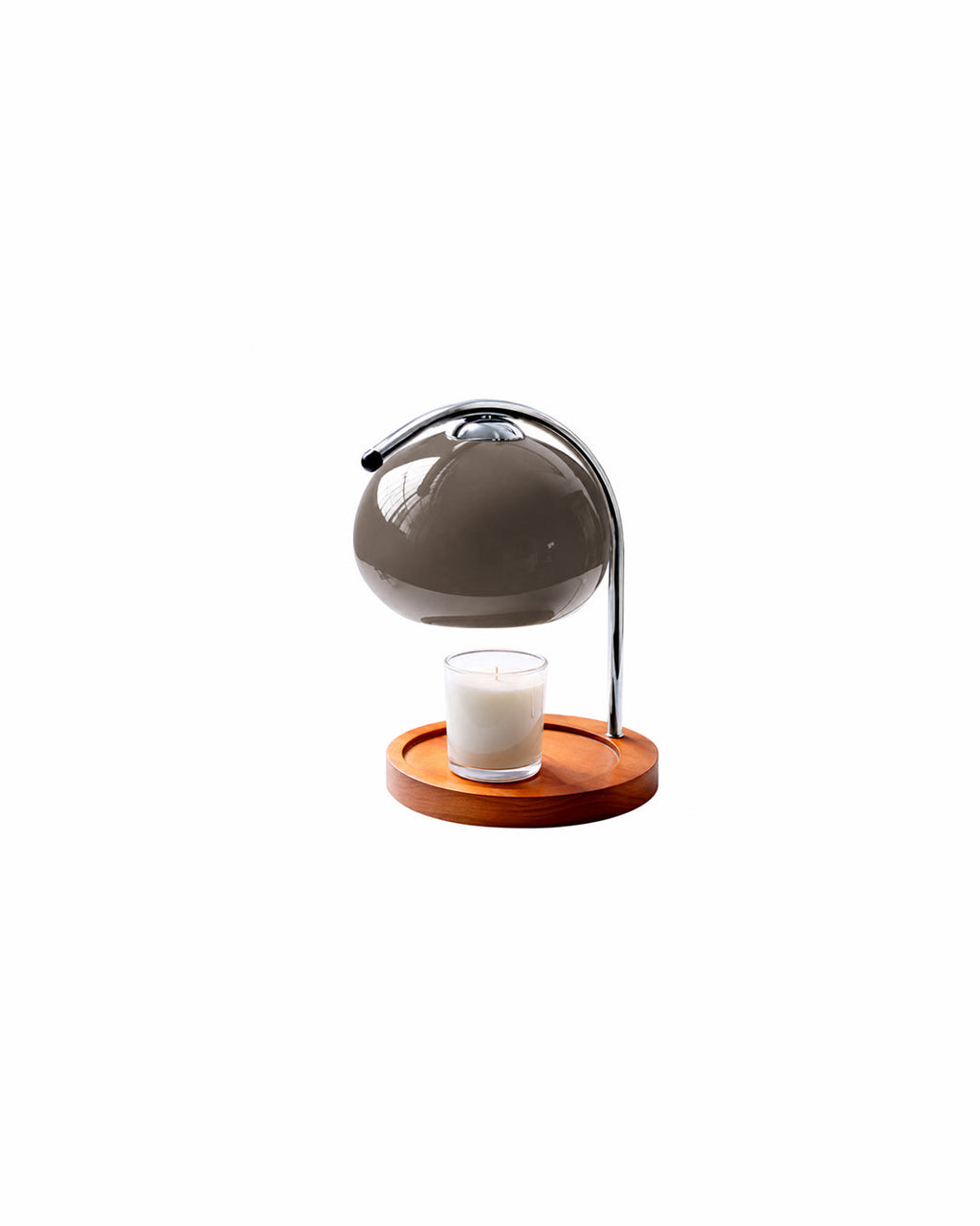 Retro Bordlampe Candle Warmer - Dæmpbar med Træbase 9
