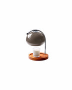 Retro Bordlampe Candle Warmer - Dæmpbar med Træbase 9
