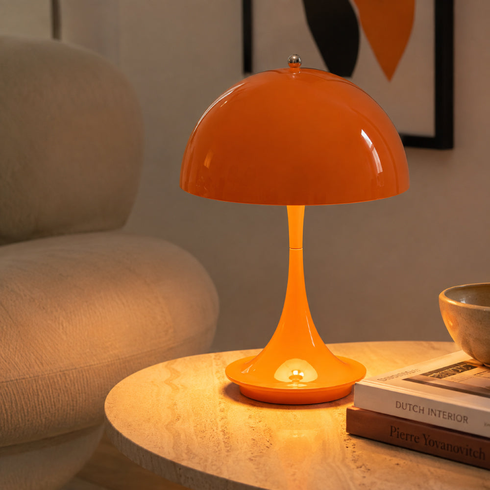 Retro Bordlampe - Ikonisk Design med Dæmpbar Funktion og Trådløs 6