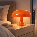 Retro Bordlampe – Skulpturel Svampedesign med Tri-Color Dæmpning 3