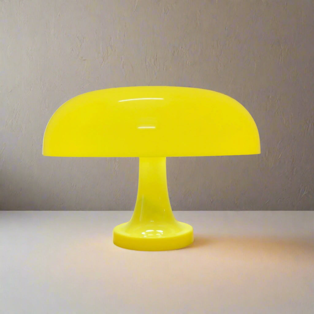 Retro Bordlampe – Skulpturel Svampedesign med Tri-Color Dæmpning 6