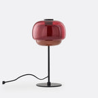 Retro Bordlampe i Glas - Dobbelt Glasskærm med Opalglas 7
