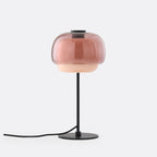 Retro Bordlampe i Glas - Dobbelt Glasskærm med Opalglas 8
