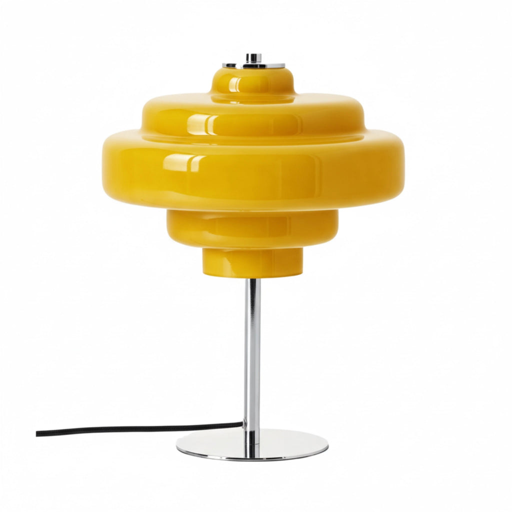 Retro Bordlampe i Glas - Ikonisk Flerlags Design 15