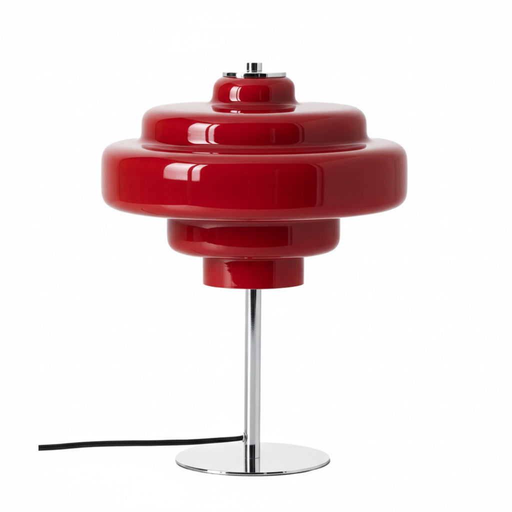 Retro Bordlampe i Glas - Ikonisk Flerlags Design 17