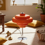Retro Bordlampe i Glas - Ikonisk Flerlags Design 4
