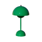Retro Bordlampe i Metal - Halvrund Skærm med Svævende Kugledesign Trådløs 19