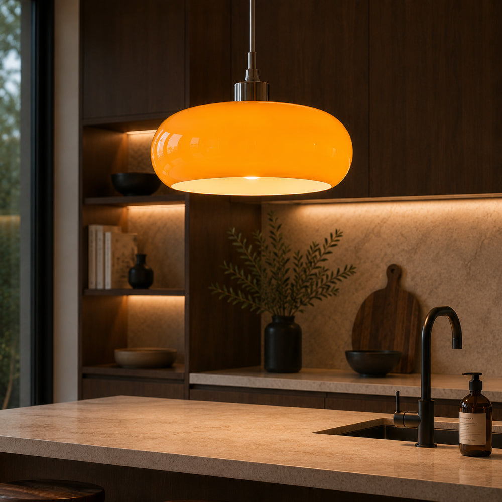 Retro Pendel Lampe – Elegant Glasdesign til Spisebordet 23