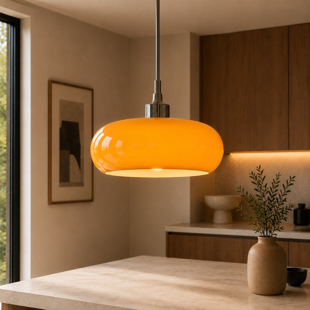 Retro Pendel Lampe – Elegant Glasdesign til Spisebordet 24