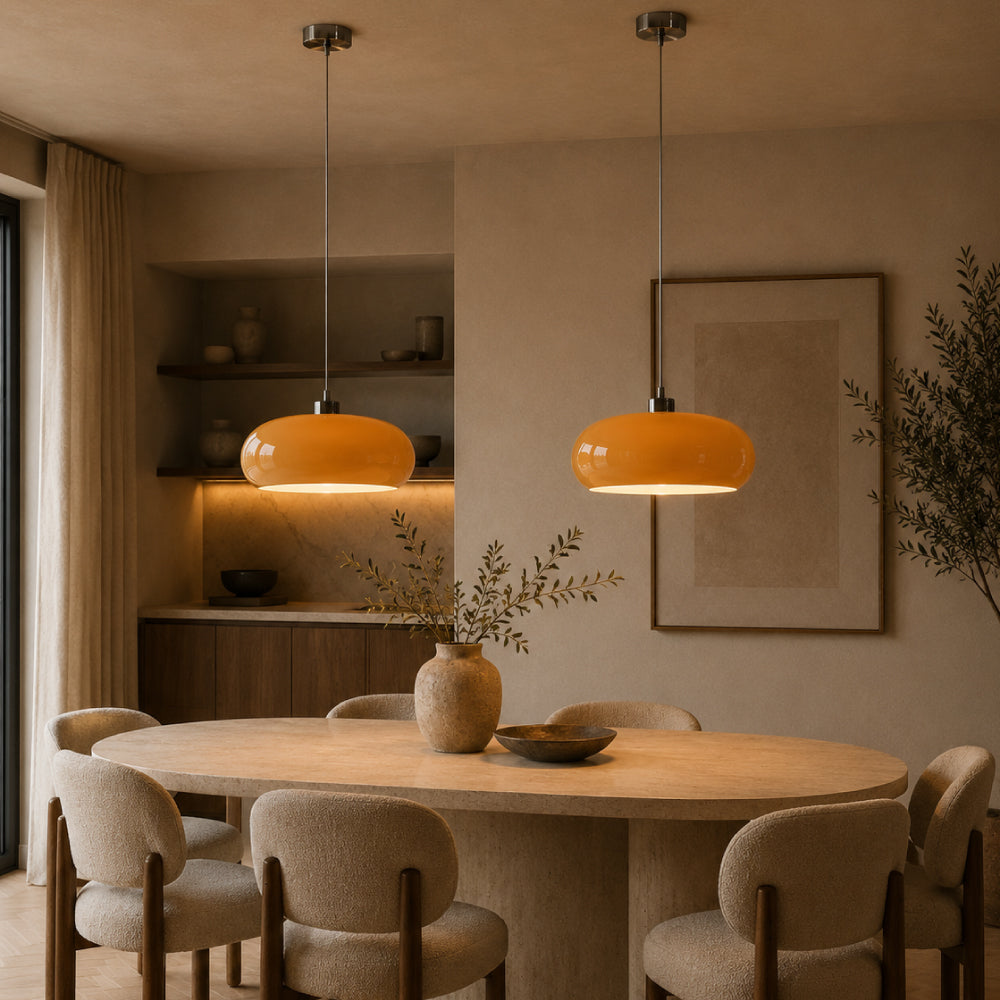 Retro Pendel Lampe – Elegant Glasdesign til Spisebordet 27