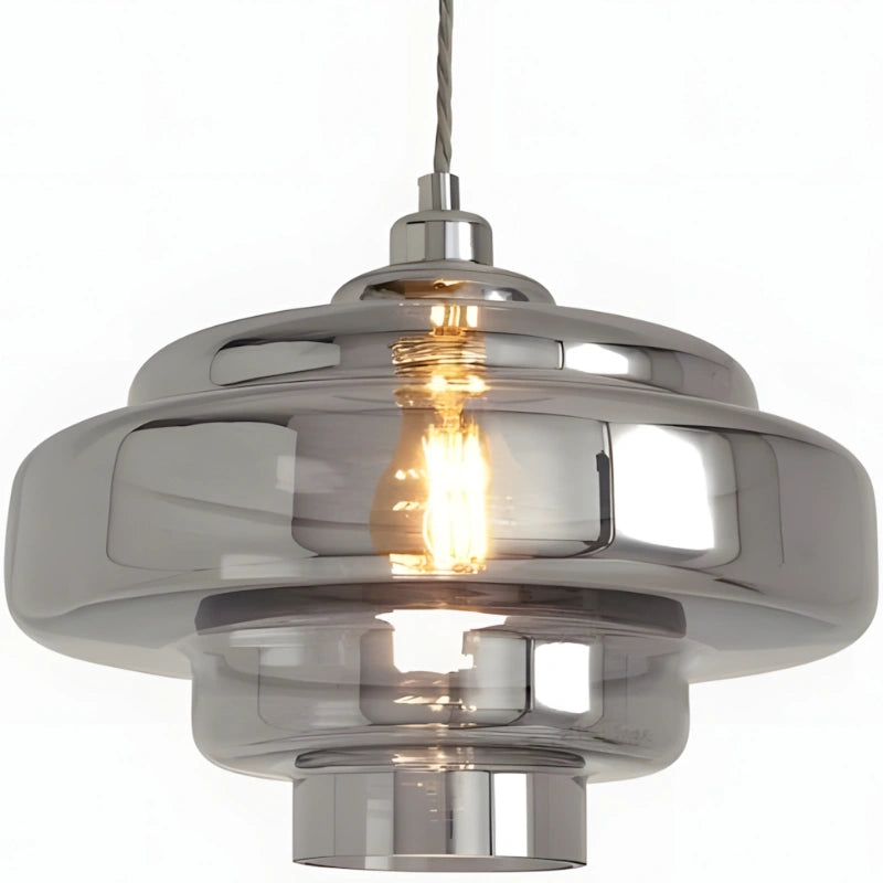 Retro Pendel Lampe i Glas - Ikonisk Flerlags Design 20