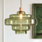 Retro Pendel Lampe i Glas - Ikonisk Flerlags Design 3
