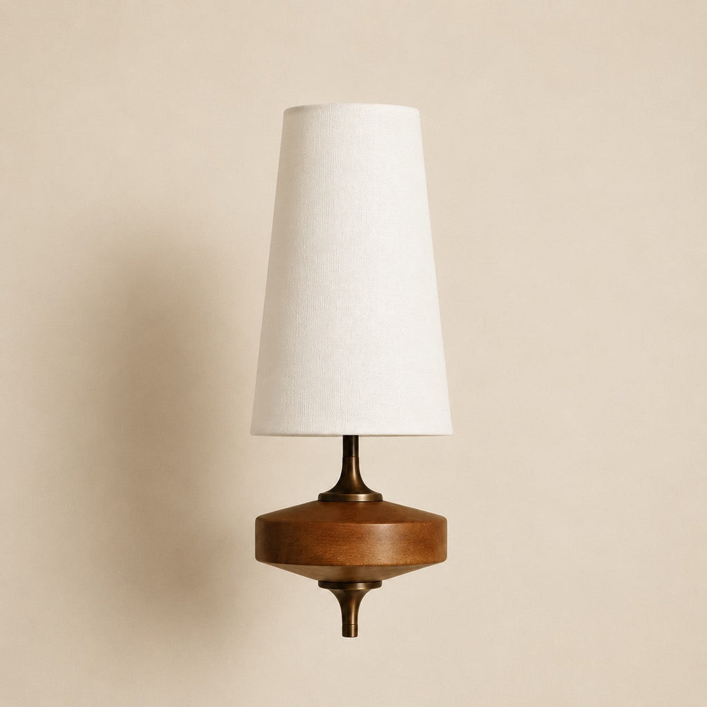 Retro Væglampe i Stof – Blødt Lys med Klassisk Design til Hyggelige Rum 1