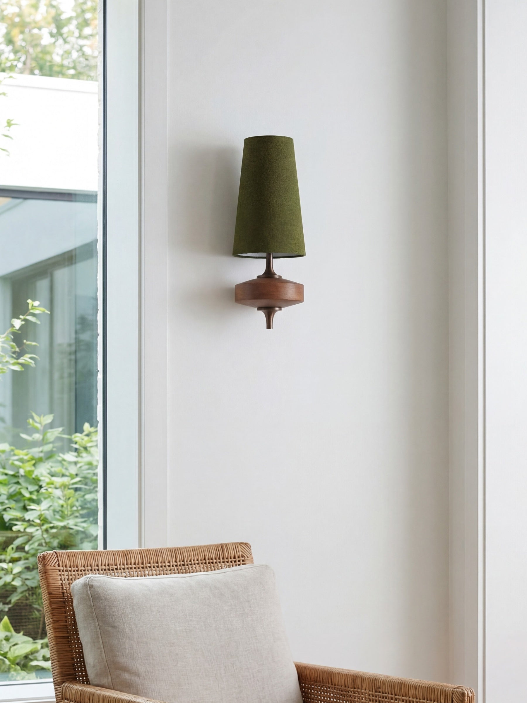 Retro Væglampe i Stof – Blødt Lys med Klassisk Design til Hyggelige Rum 2