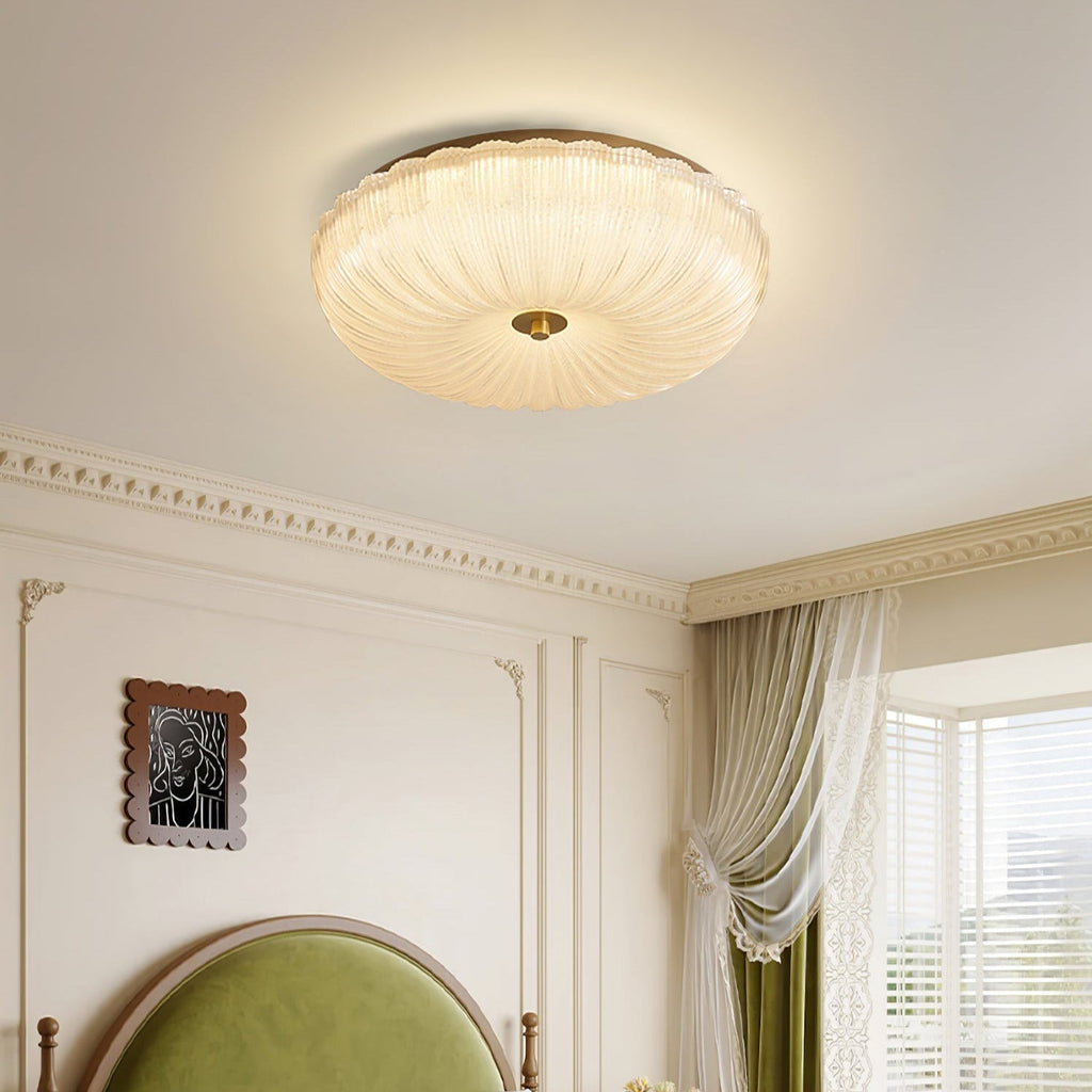 Ripple Glas Loftlampe - Varmt Lys og Elegant Finish 6
