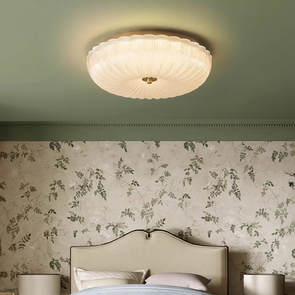 Ripple Glas Loftlampe - Varmt Lys og Elegant Finish 7
