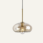 Røget Glas Pendel Lampe - Skandinavisk Design i Flere Former 10
