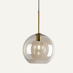 Røget Glas Pendel Lampe - Skandinavisk Design i Flere Former 11
