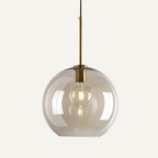 Røget Glas Pendel Lampe - Skandinavisk Design i Flere Former 13

