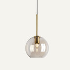 Røget Glas Pendel Lampe - Skandinavisk Design i Flere Former 14
