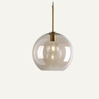 Røget Glas Pendel Lampe - Skandinavisk Design i Flere Former 15
