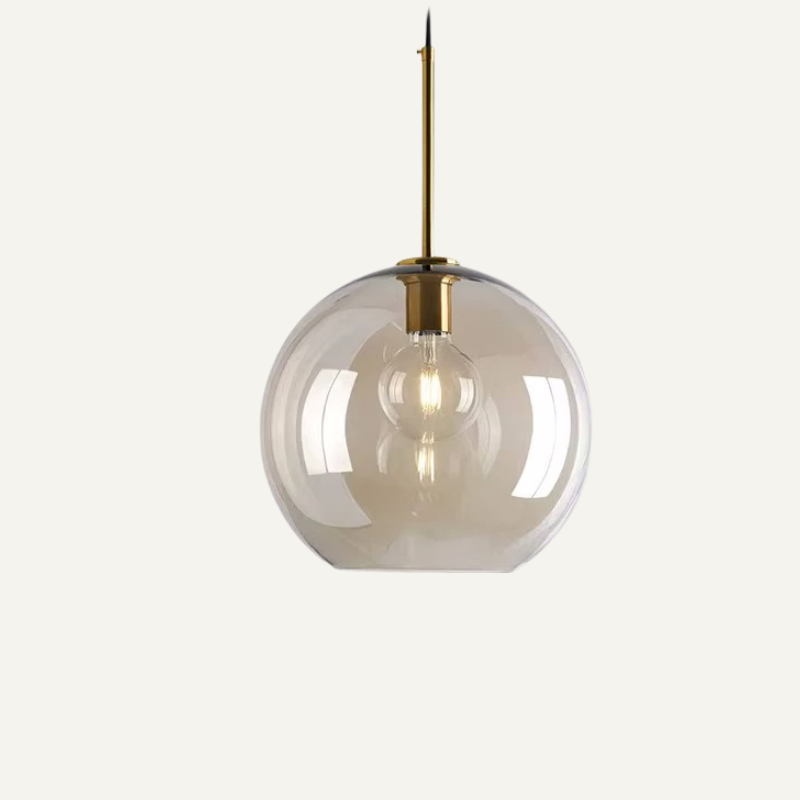 Røget Glas Pendel Lampe - Skandinavisk Design i Flere Former 15
