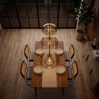 Røget Glas Pendel Lampe - Skandinavisk Design i Flere Former 2
