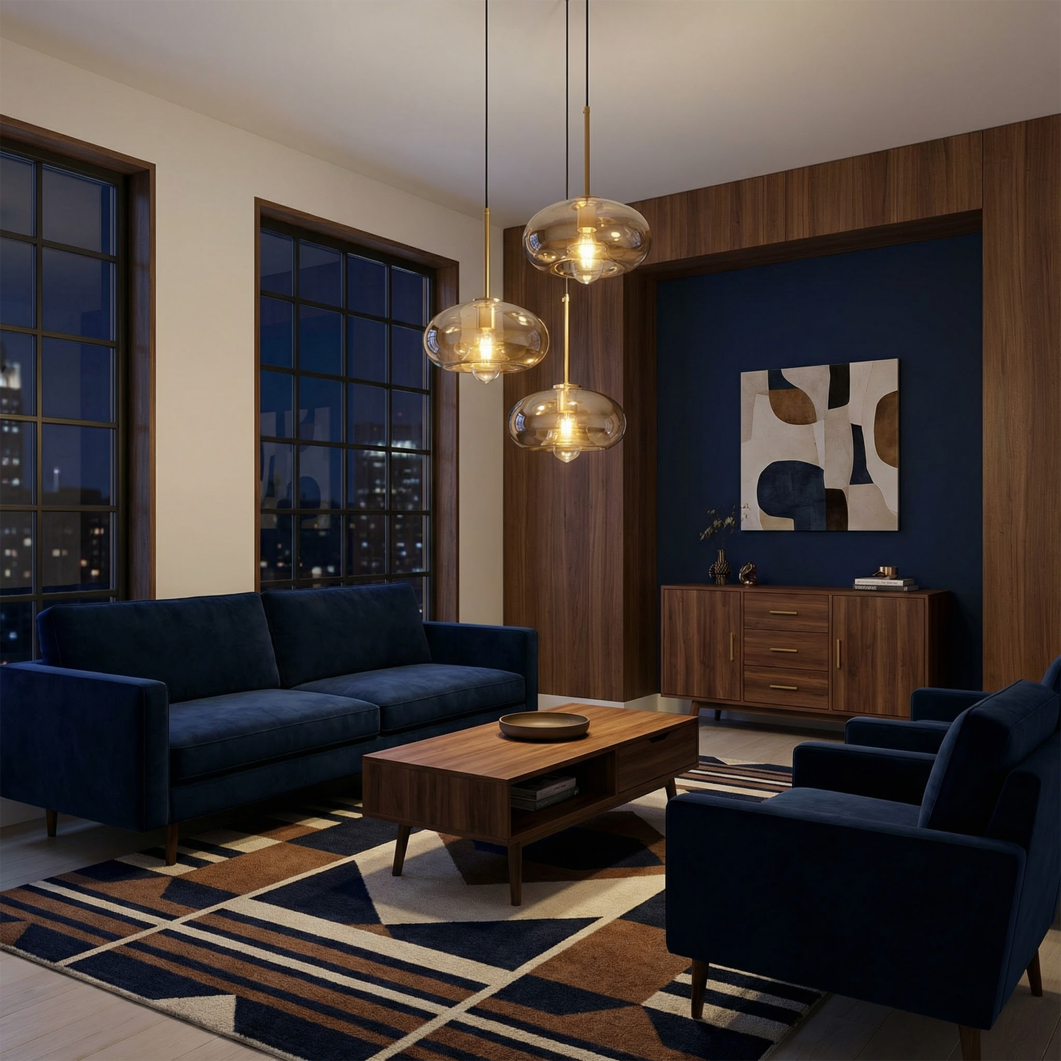 Røget Glas Pendel Lampe - Skandinavisk Design i Flere Former 8
