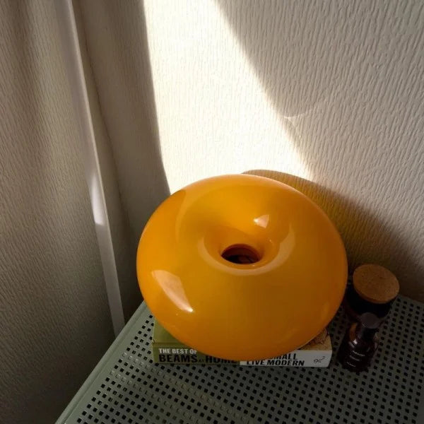 Rund Glas Væglampe – Dæmpbar Lysstyrke med Moderne Design og Metalramme 9