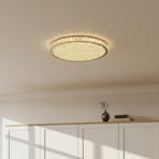 Rund Loftslampe i Krystal – Elegant Design med Skinnende Detaljer 4