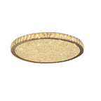 Rund Loftslampe i Krystal – Elegant Design med Skinnende Detaljer 9