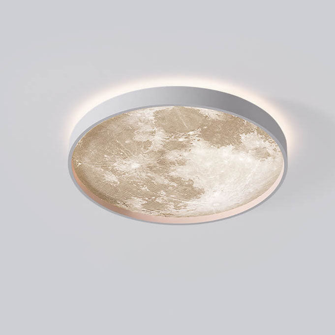 Rund Loftslampe med Integreret LED – Moderne Geometrisk Design til Stue og Soveværelse 8