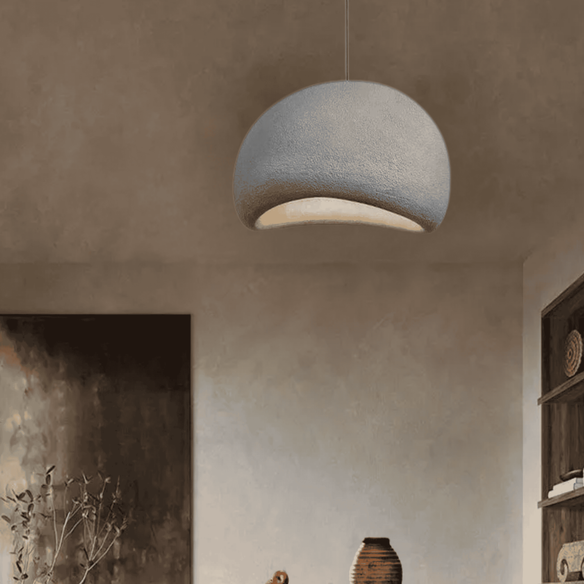 Sculpt Loftlampe - Organisk Pimpstenslook med Justerbar Lys 3
