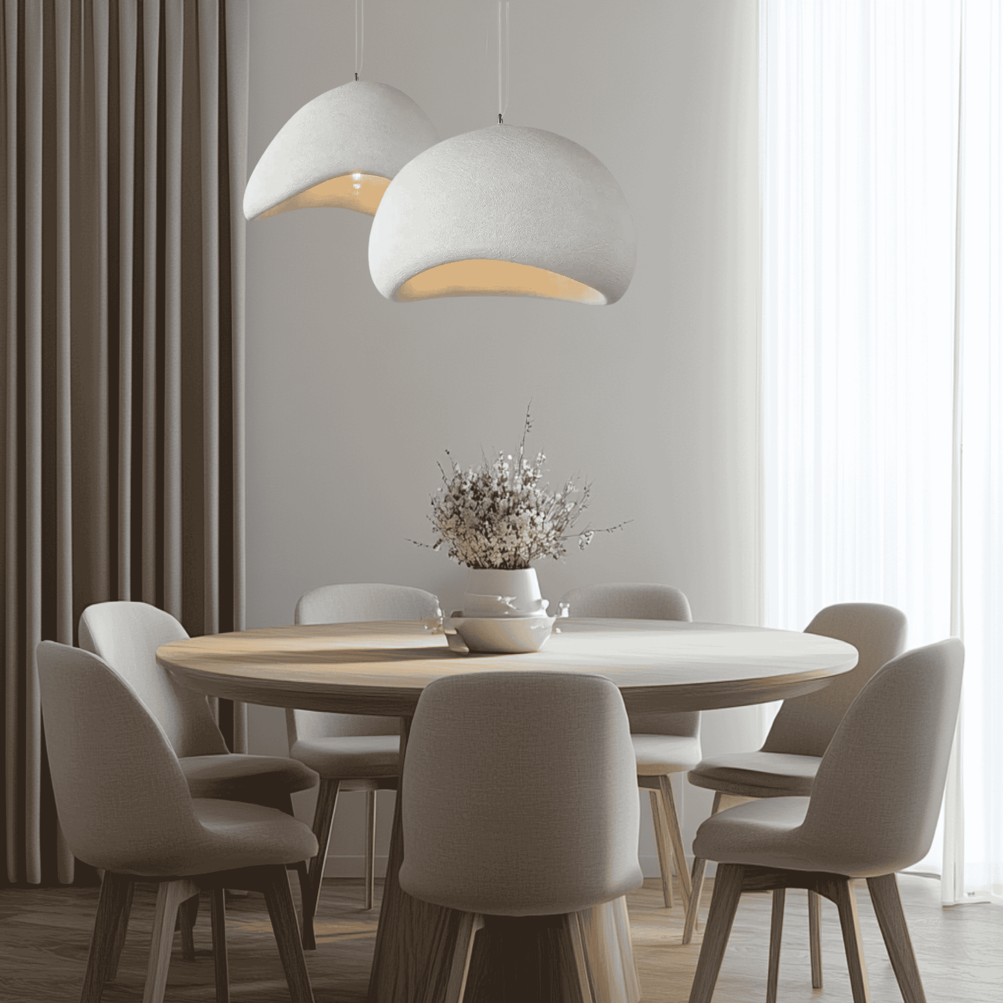 Sculpt Loftlampe - Organisk Pimpstenslook med Justerbar Lys 4
