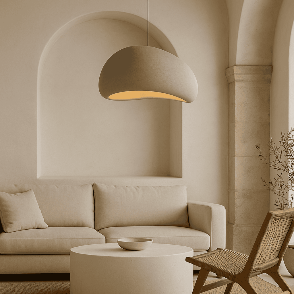 Sculpt Loftlampe - Organisk Pimpstenslook med Justerbar Lys 6
