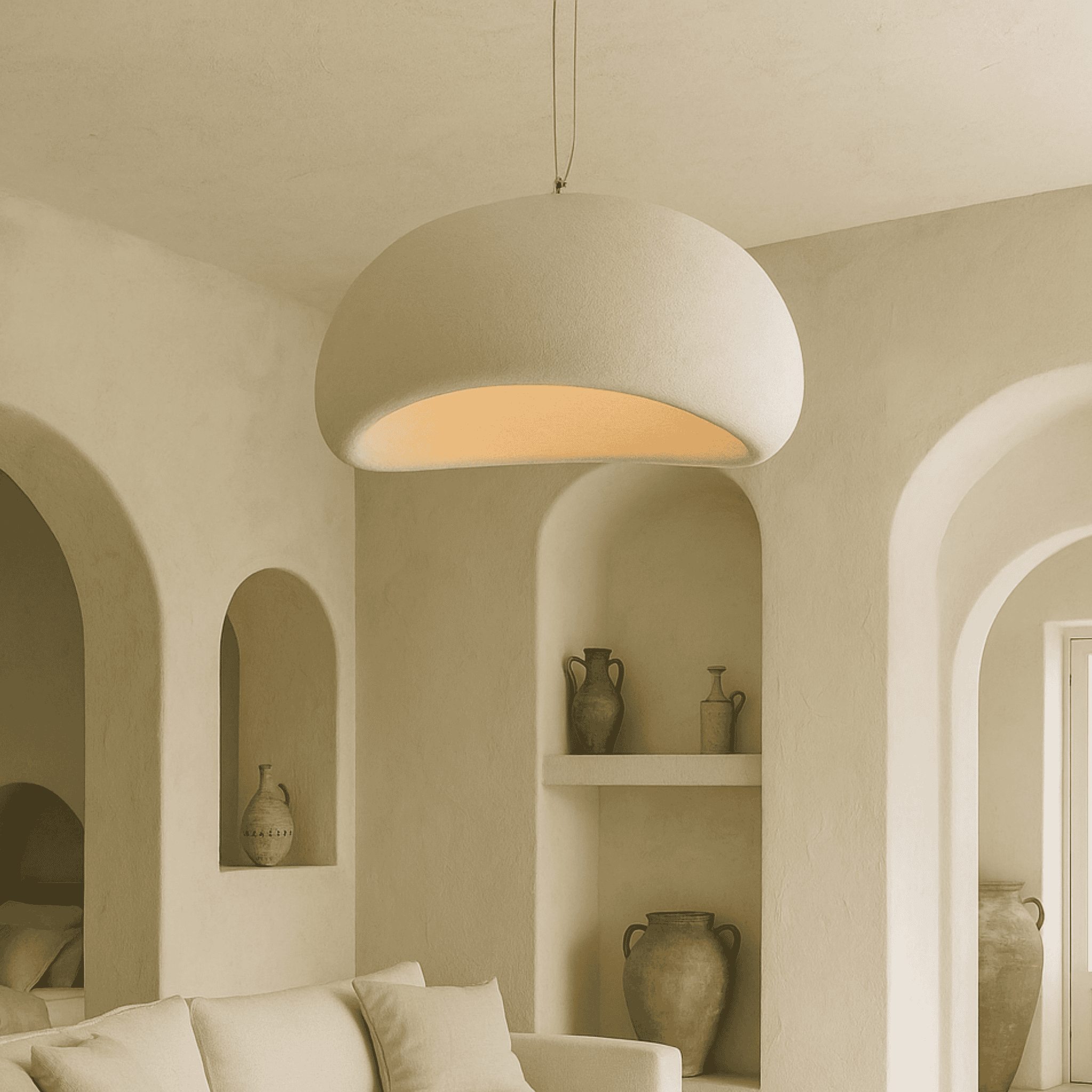 Sculpt Loftlampe - Organisk Pimpstenslook med Justerbar Lys 7
