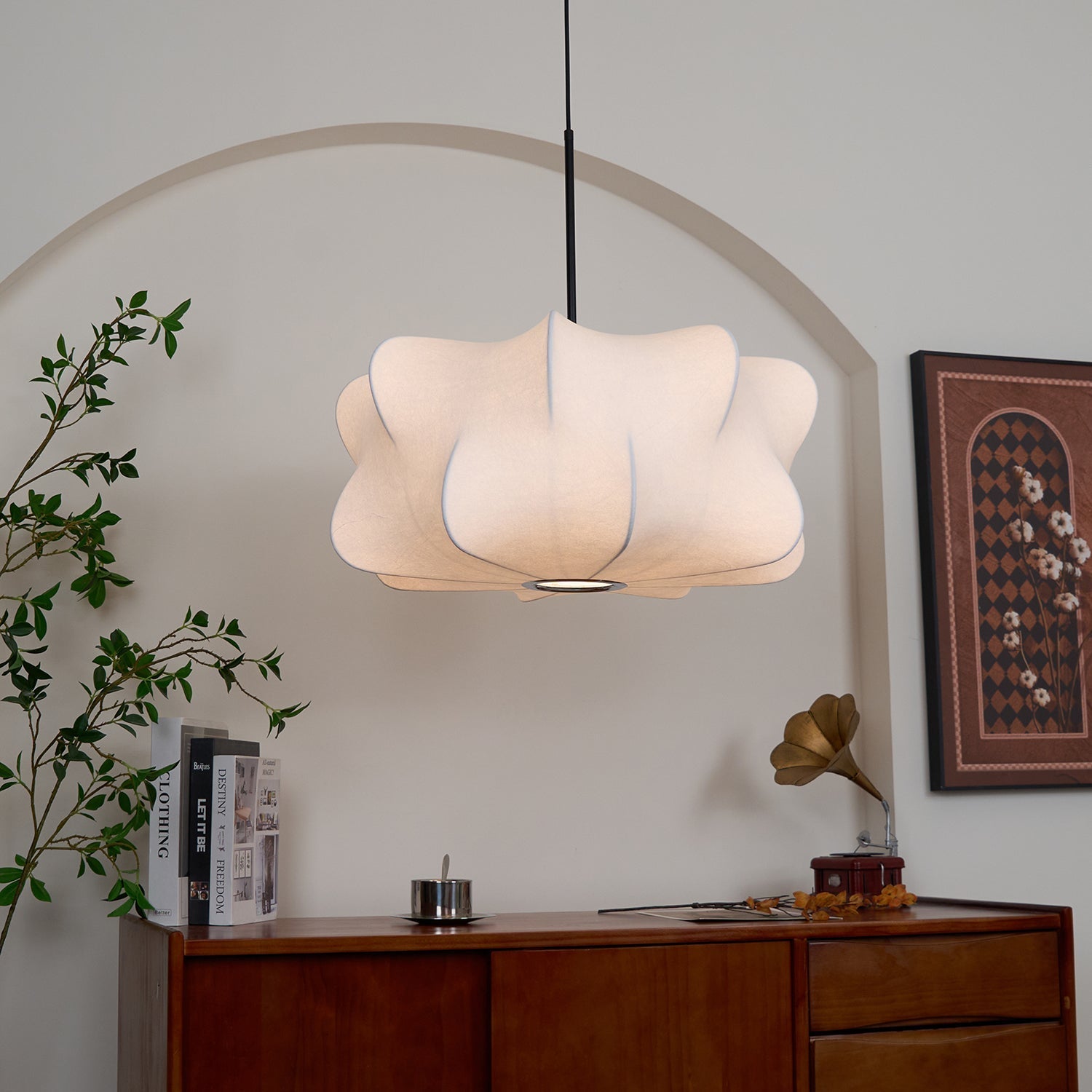 Silke Pendel Lampe - Sky Design med Justerbar Højde 6
