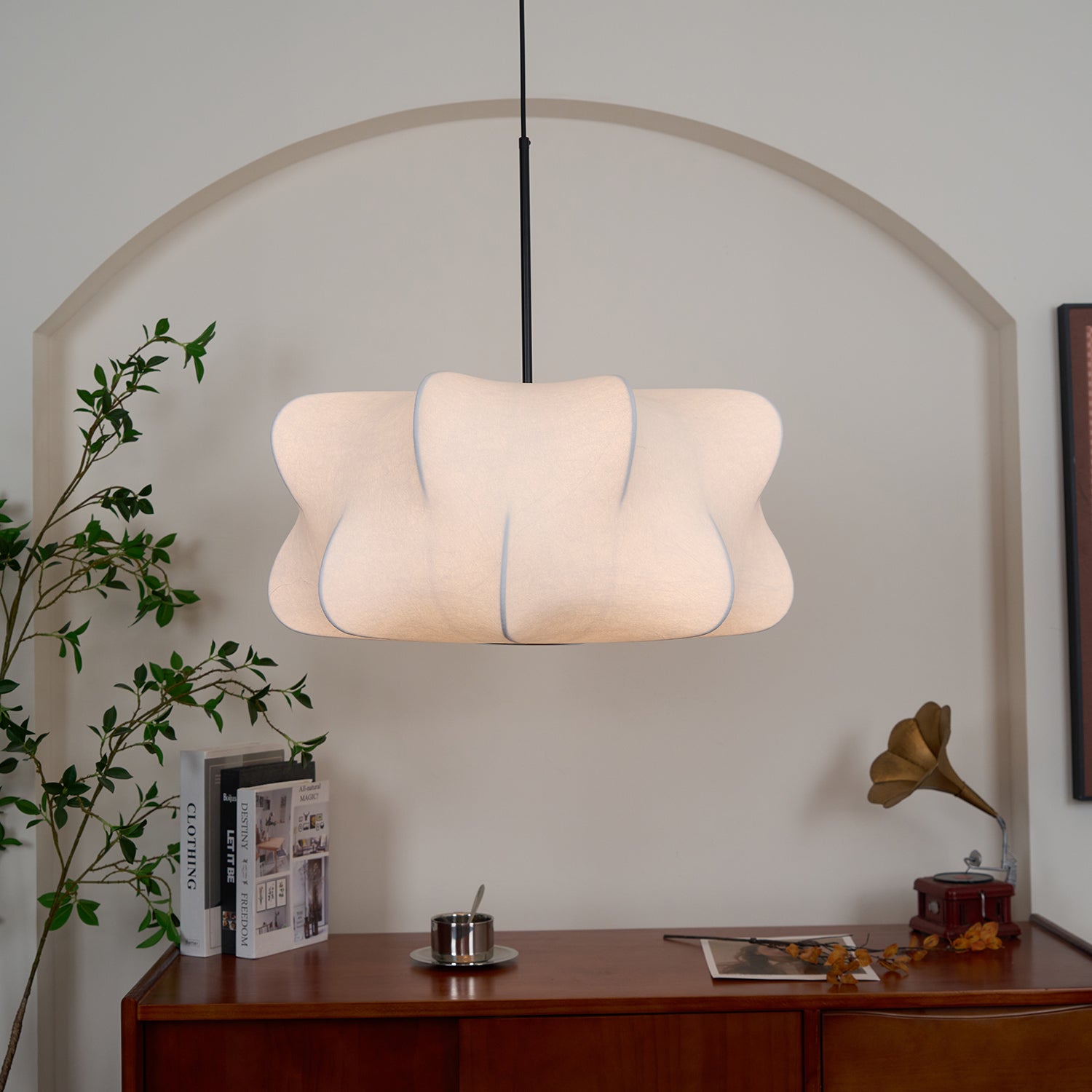 Silke Pendel Lampe - Sky Design med Justerbar Højde 7
